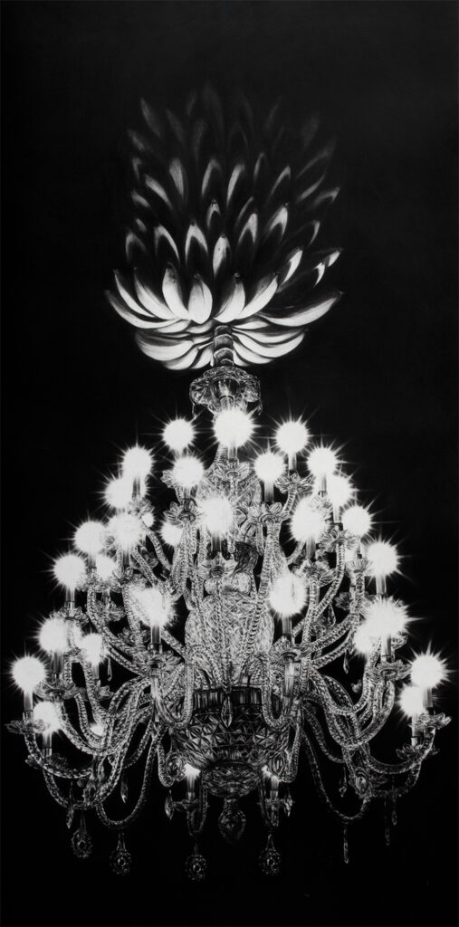 Gonzalo Fuenmayor b. 1977, Colombia Apocalypse Magnus, 2014 Charcoal on paper 116 × 58 inches