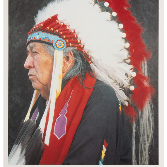 Andres Serrano b. 1950, United States Native American Portraits: Otoe Missouria Chief, 1996 Photolithograph 40 × 30 inches