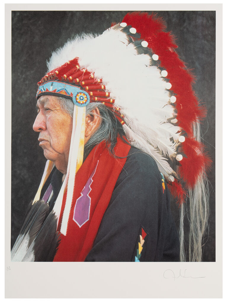 Andres Serrano b. 1950, United States Native American Portraits: Otoe Missouria Chief, 1996 Photolithograph 40 × 30 inches