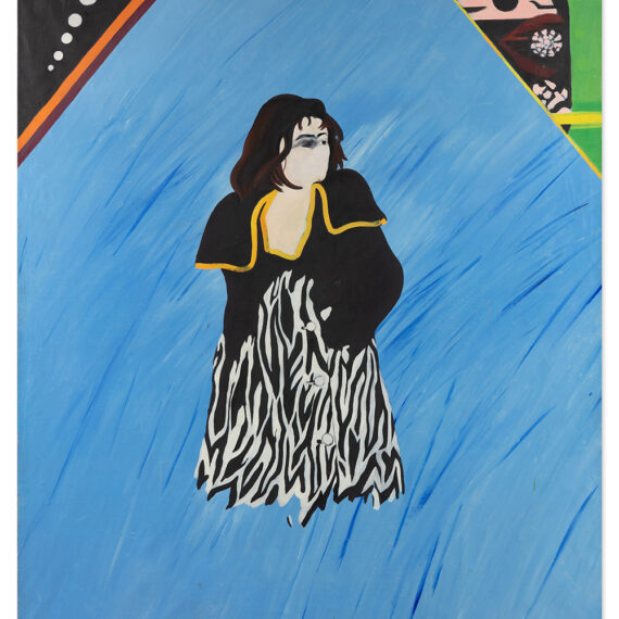 Eduardo Arroyo (b. 1937, Spain; d. 2018, Spain) Titina en el Puente de Arcole, 1965 Oil on canvas