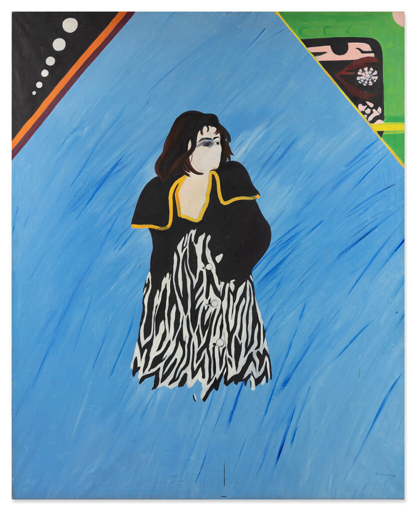 Eduardo Arroyo (b. 1937, Spain; d. 2018, Spain) Titina en el Puente de Arcole, 1965 Oil on canvas