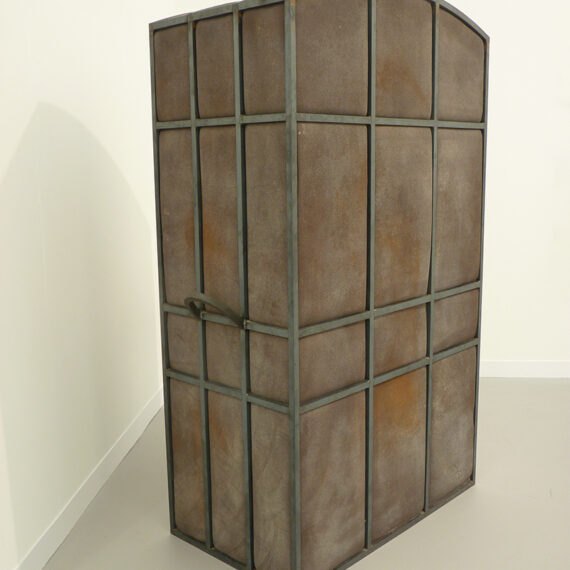 Miroslaw Balka b. 1958, Poland 180 × 105 × 60, 2010 Steel, charcoal, foam, and tea 71 × 41 × 24 inches
