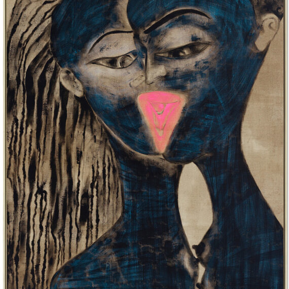 Francesco Clemente (b. 1952, Italy) Place of Worship, 1989 Pigments on linen