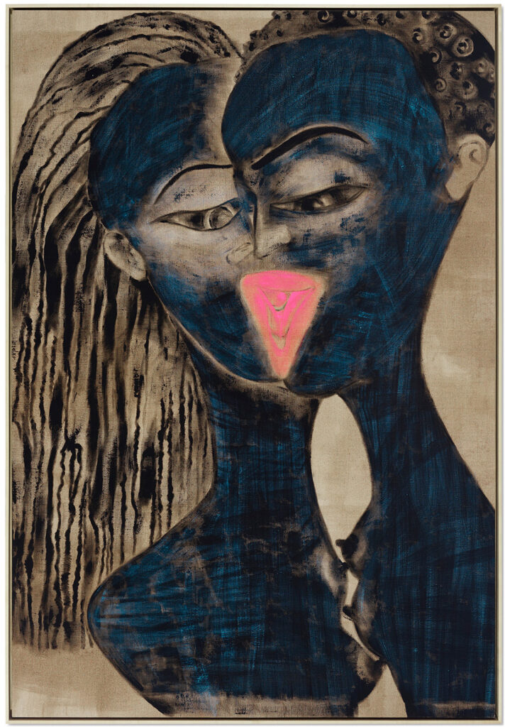 Francesco Clemente (b. 1952, Italy) Place of Worship, 1989 Pigments on linen