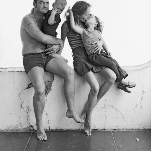 David Goldblatt (b. 1930, South Africa; d. 2018, South Africa) The Housepainter and his Family, Pretoria Street, Hillbrow, January 1973, 1973 Hand-printed gelatin silver print