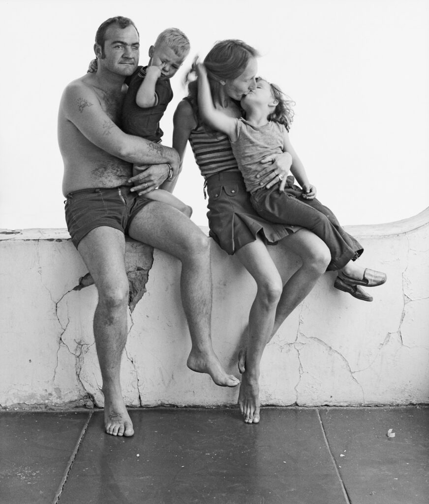 David Goldblatt (b. 1930, South Africa; d. 2018, South Africa) The Housepainter and his Family, Pretoria Street, Hillbrow, January 1973, 1973 Hand-printed gelatin silver print