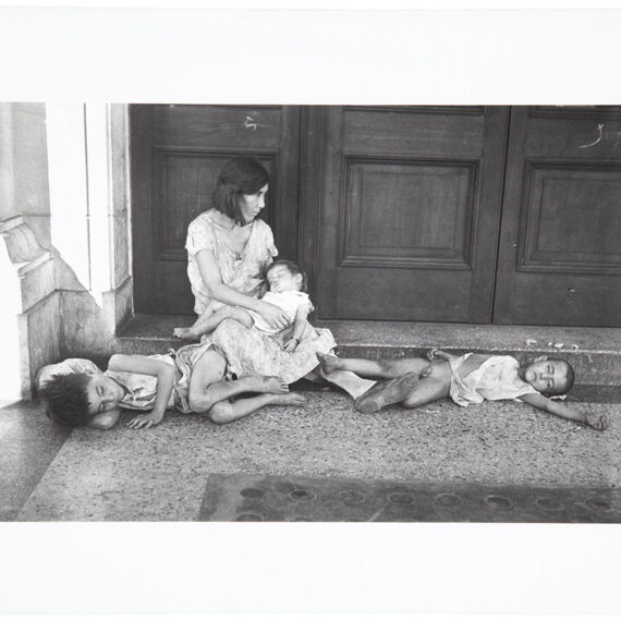 Walker Evans b. 1903, d. 1975, United States Mother and Children in Doorway on Street in Havana, 1933, 1969–70 Gelatin silver print 5 1⁄2 × 9 1⁄2 inches