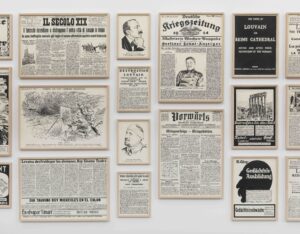 Fernando Bryce b. 1965, Peru To the Civilized World, 2013–14 Ink on paper 24 drawings: 27 1⁄2 × 10 3⁄4 inches (each) 52 drawings: 19 3⁄4 × 13 inches (each) 24 drawings: 13 3⁄4 × 9 3⁄4 inches (each)