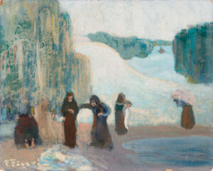 Pedro Figari (b. 1861, Uruguay, 1861; d. 1938, Uruguay) Lavanderas, 1919 Oil on fiberboard