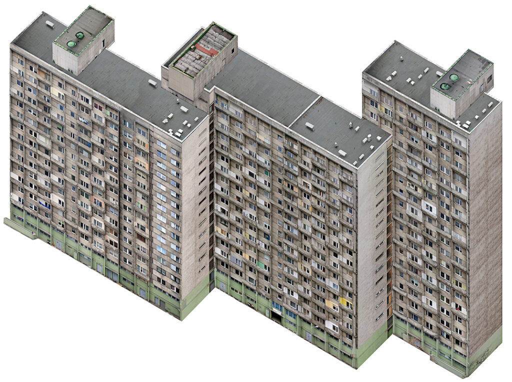 Nicolás Grospierre b. 1975, Switzerland Axonometric Housing Estate (Manhattan), 2007 Lambda D-print mounted on Plexiglas 51 1⁄2 × 38 1⁄8 inches