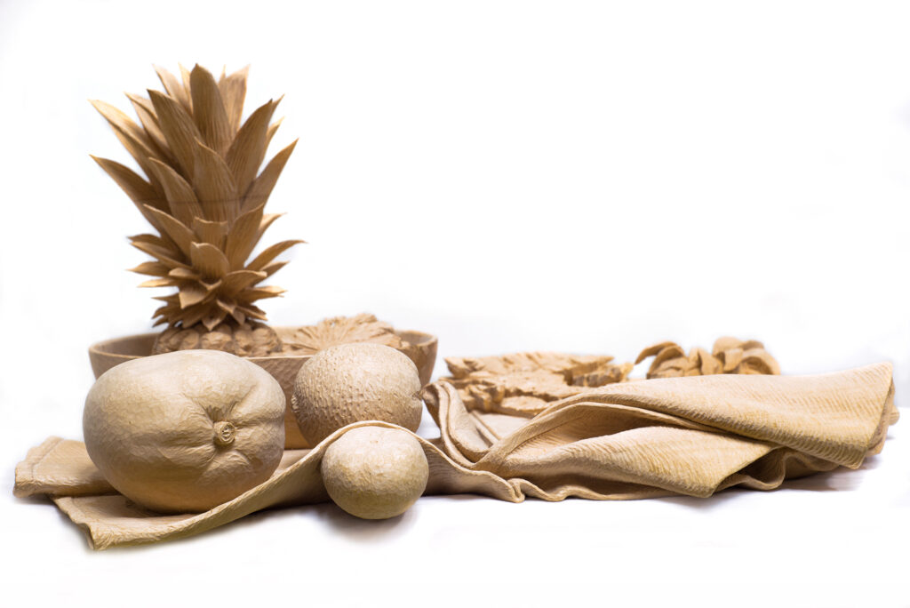 Inti Hernández b. 1976, Cuba Tenemos hambre, tenemos tiempo, 2016 Carved wood 191⁄2 × 16 × 81⁄2 inches