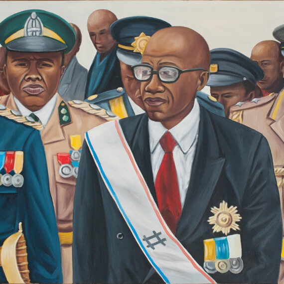 Zemba Luzamba (b. 1973, Congo) The Movement, 2016 Oil on canvas