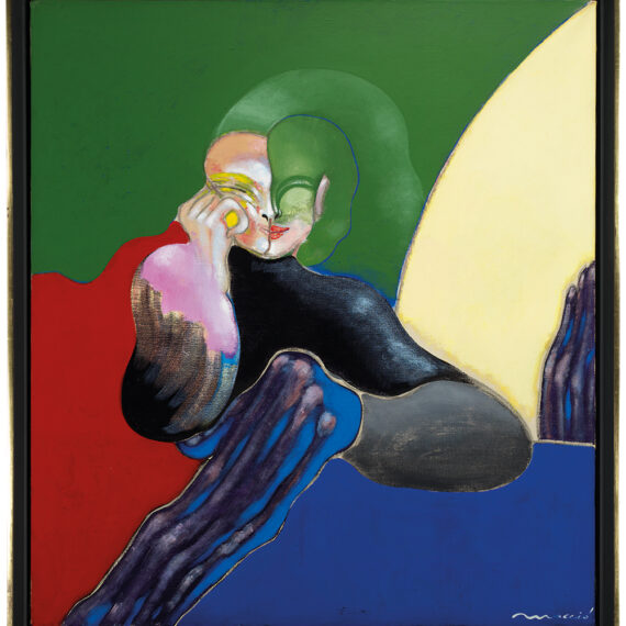 Rómulo Macció (b. 1931, Argentina; d. 2016, Argentina) Longue pensée, 1977 Oil on canvas