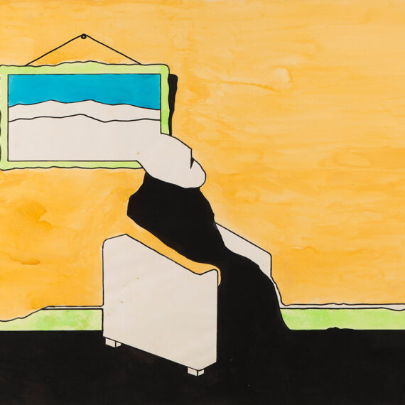 Cildo Meireles (b. 1948, Brazil) Untitled, 1967 Gouache and ink on paper