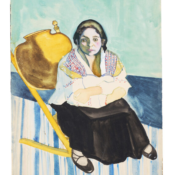 Alice Neel (b. 1900, United States; d. 1984, United States) Erica, 1934 Watercolor on paper