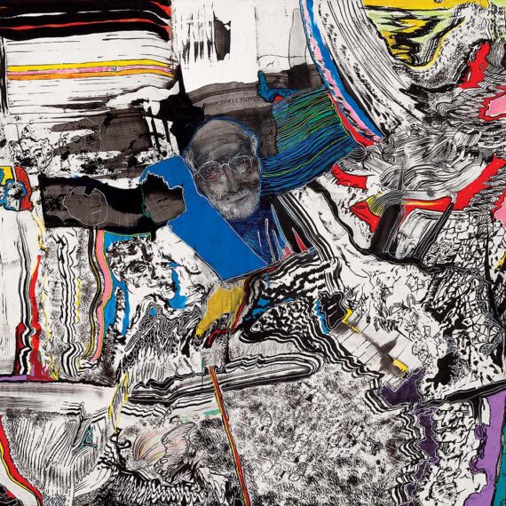 Luis Felipe Noé (b. 1933, Argentina) De visita en este mundo, 2004 Acrylic and ink on paper, mounted on canvas