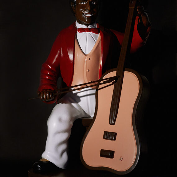 Reginald O’Neal (b. 1992, United States) The Cellist, 2023 Expanded polystyrene (EPS) foam, polyurethane paint, and topcoat