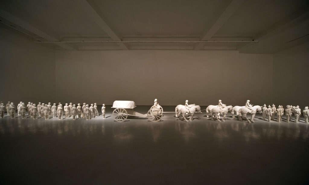 Yoshua Okón (b. 1970, Mexico) Chille, 2009 Sixty-one resin sculptures covered in rough plaster, ed. 3/3 + 1 AP