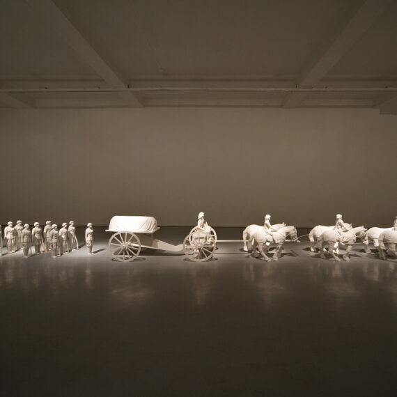 Yoshua Okón (b. 1970, Mexico) Chille, 2009 Sixty-one resin sculptures covered in rough plaster, ed. 3/3 + 1 AP