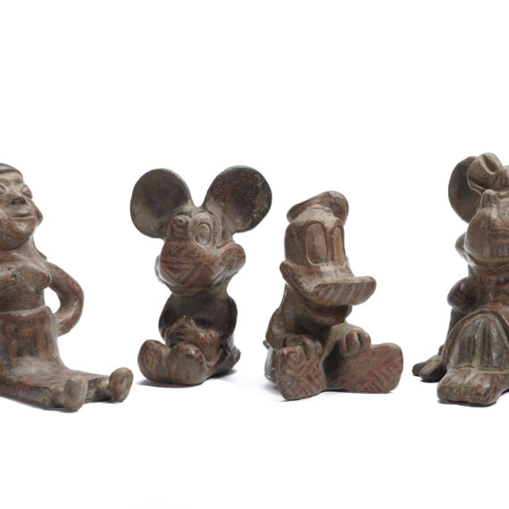 Nadín Ospina b. 1960, Colombia Mamos, 1996 Painted ceramic 7 7⁄8 × 5 inches (each)