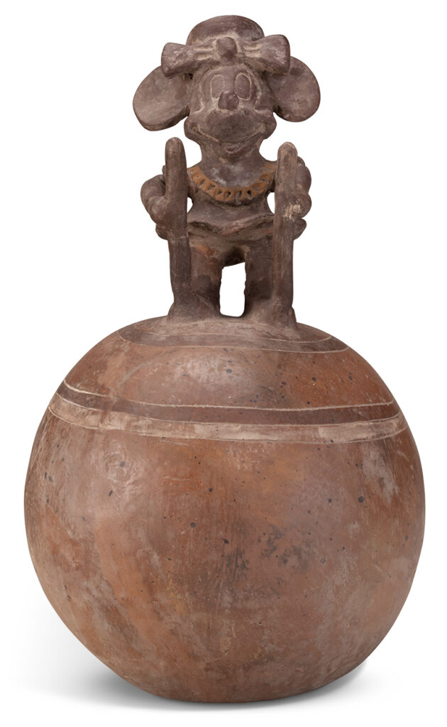 Nadín Ospina b. 1960, Colombia from left to right Vasija ritual, 1997 Ceramic 15 1⁄2 × 9 × 9 inches