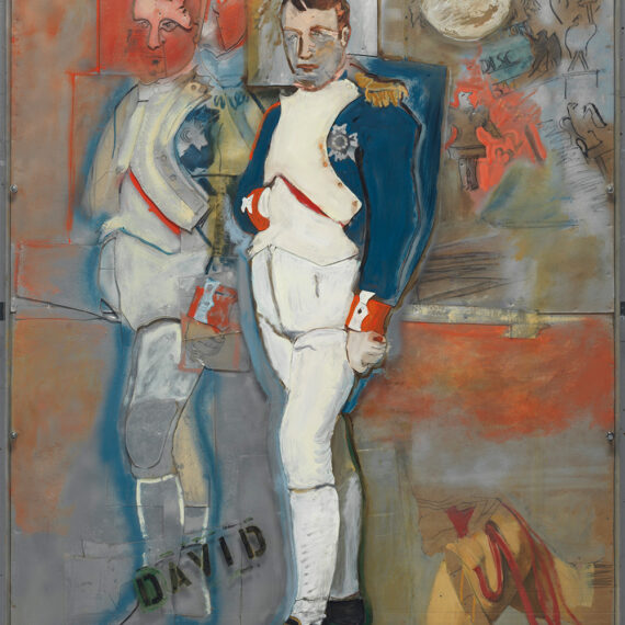 Larry Rivers (b. 1923, United States; d. 2002, United States) The Second Greatest Homosexual, 1965 Acrylic, nails, wood collage, and Plexiglas on cardboard construction laid on panel