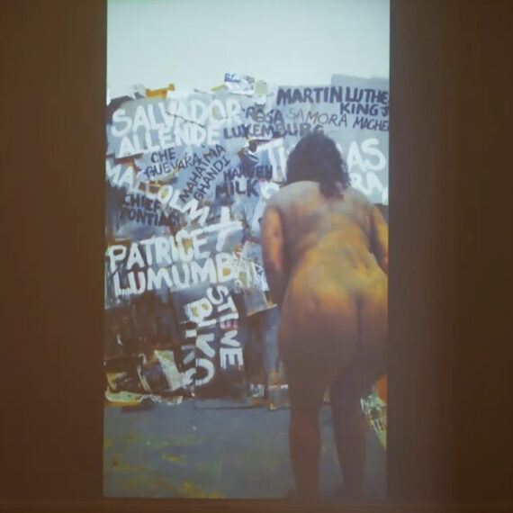 Tracey Rose (b. 1974, South Africa) The Black Paintings: Dead White Man, 2012 Single-channel video projection 13 minutes