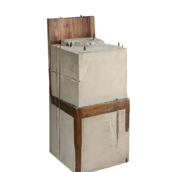 Doris Salcedo b. 1958, Colombia Sin título, 2006 Concrete, wood, and steel 371⁄2 × 161⁄2 × 8 inches