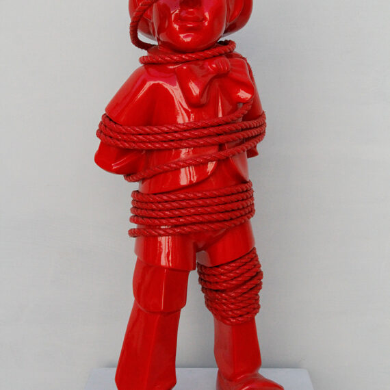 Esterio Segura b. 1970, Cuba La historia se muerde la cola, 2015 Painted fiberglass and books 78 3⁄4 × 31 1⁄2 × 31 1⁄2 inches