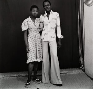 Malick Sidibé (b. 1936, Mali; d. 2016, Mali) Studio, 1973 (printed 2014) Gelatin silver print