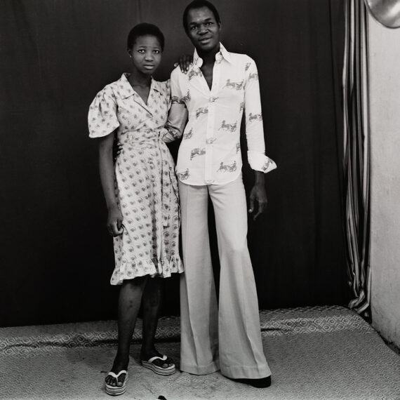 Malick Sidibé (b. 1936, Mali; d. 2016, Mali) Studio, 1973 (printed 2014) Gelatin silver print