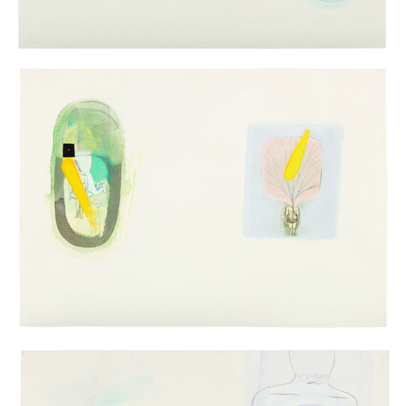 Amy Sillman (b. 1955, United States) Untitled, 2000 Three watercolor and ink on paper