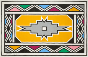 Esther Mahlangu (b. 1935, South Africa) Untitled, 2016 Acrylic on canvas
