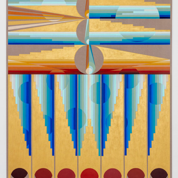 Eamon Ore-Giron (b. 1973, United States) Infinite Regress CL, 2021 Mineral paint and flashe on linen