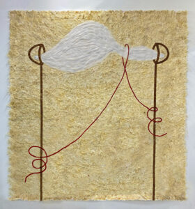 Irene Infantes (b. 1989, Spain) Boceto nº 40, 2023 Merino wool and sawdust