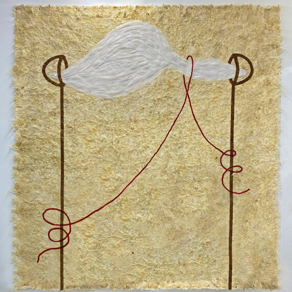 Irene Infantes (b. 1989, Spain) Boceto nº 40, 2023 Merino wool and sawdust