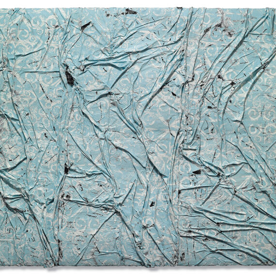 Angel Otero (b. 1981, Puerto Rico) SK-KO, 2013 Oil and oil skins collage on canvas