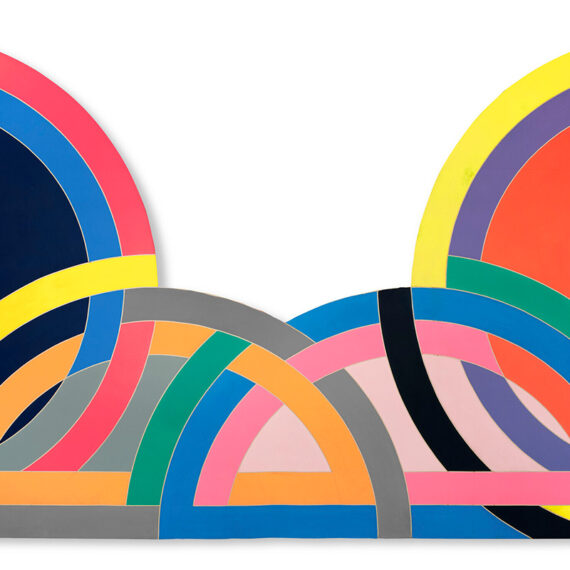 Frank Stella (b. 1936, United States) Hagmatana I, 1967 Acrylic and graphite on shaped canvas