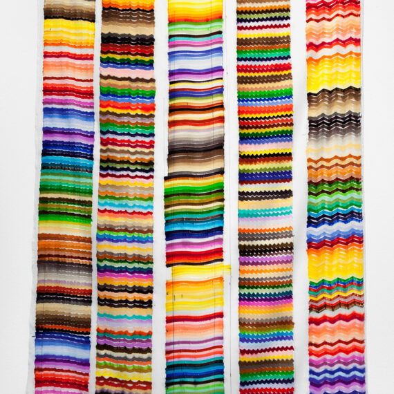 Polly Apfelbaum (b. 1955, United States) Wimple, 2009 Marker on synthetic velvet