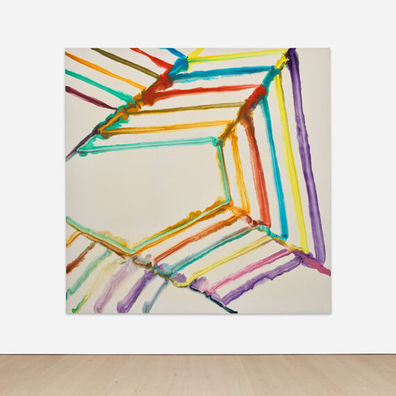 Bernard Frize (b. 1954, France) Éventuellement, 1998 Acrylic and resin on canvas