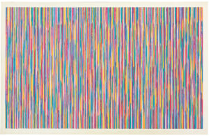 Gene Davis (b. 1920, United States; d. 1985, United States) Monet's Garden, 1980 Acrylic and graphite on canvas