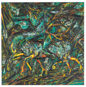 Arnaldo Roche Rabell (b. 1955, Puerto Rico; d. 2018, Puerto Rico) Who Wants to be an Animal, 1991 Oil on canvas