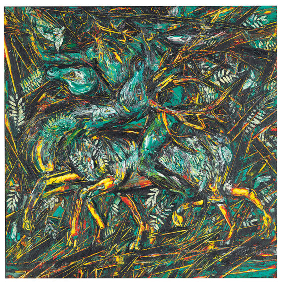 Arnaldo Roche Rabell (b. 1955, Puerto Rico; d. 2018, Puerto Rico) Who Wants to be an Animal, 1991 Oil on canvas