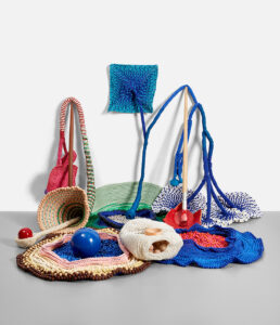 Maria Nepomuceno (b. 1976, Brazil) Untitled, 2015 Beads, wood, resin, and clay