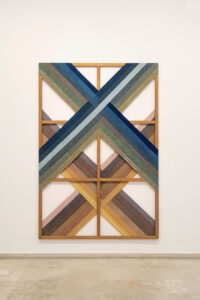 Belén Rodríguez (b. 1981, Spain) Voz por noche (serie Juni-jitoe), 2023 Cotton, natural dyes, and stretcher