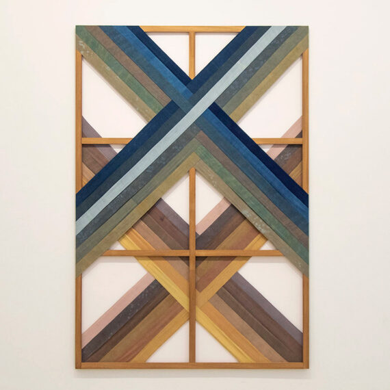 Belén Rodríguez (b. 1981, Spain) Voz por noche (serie Juni-jitoe), 2023 Cotton, natural dyes, and stretcher