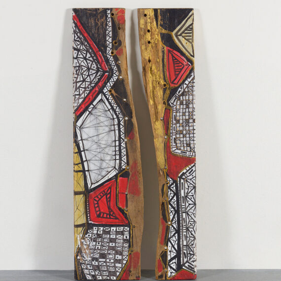 Sonia Gomes (b. 1948, Brazil) Untitled, from the series Risco do Tempo, 2013 Marker and thread on canvas, textile and paper collage