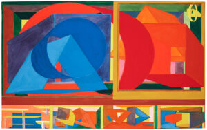 Al Held (b. 1928, United States; d. 2004, United States) Primo 10, 1990 Watercolor and graphite on paper mounted on panel