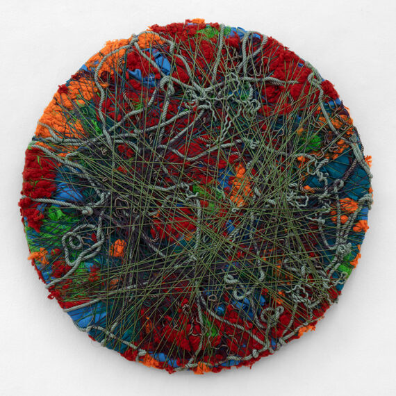 Sheila Hicks (b. 1934, United States) Hyperion, 2021 Synthetic fibers, cotton, and wood
