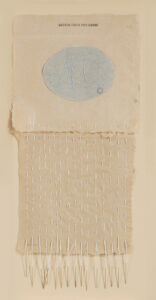 Elena del Rivero (b. 1949, Spain) Letter from the Bride (117), 1997 Needles, thread, and embroidery on paper